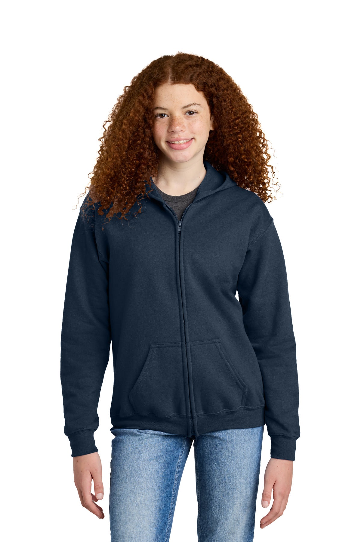 Gildan ® Youth Heavy Blend ™ Full-Zip Hooded Sweatshirt. 18600B