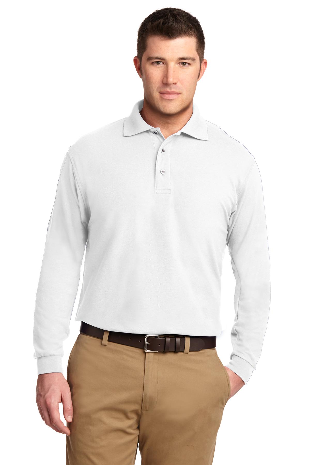 Port Authority® Silk Touch™ Long Sleeve Polo. K500LS