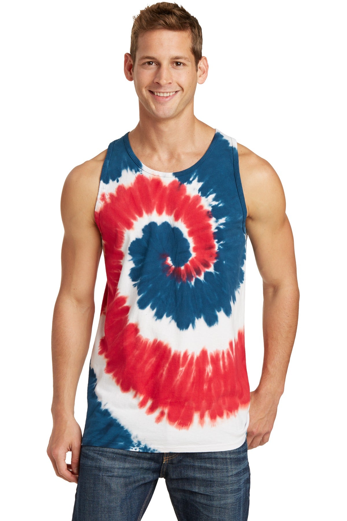Port & Company® Tie-Dye Tank Top. PC147TT