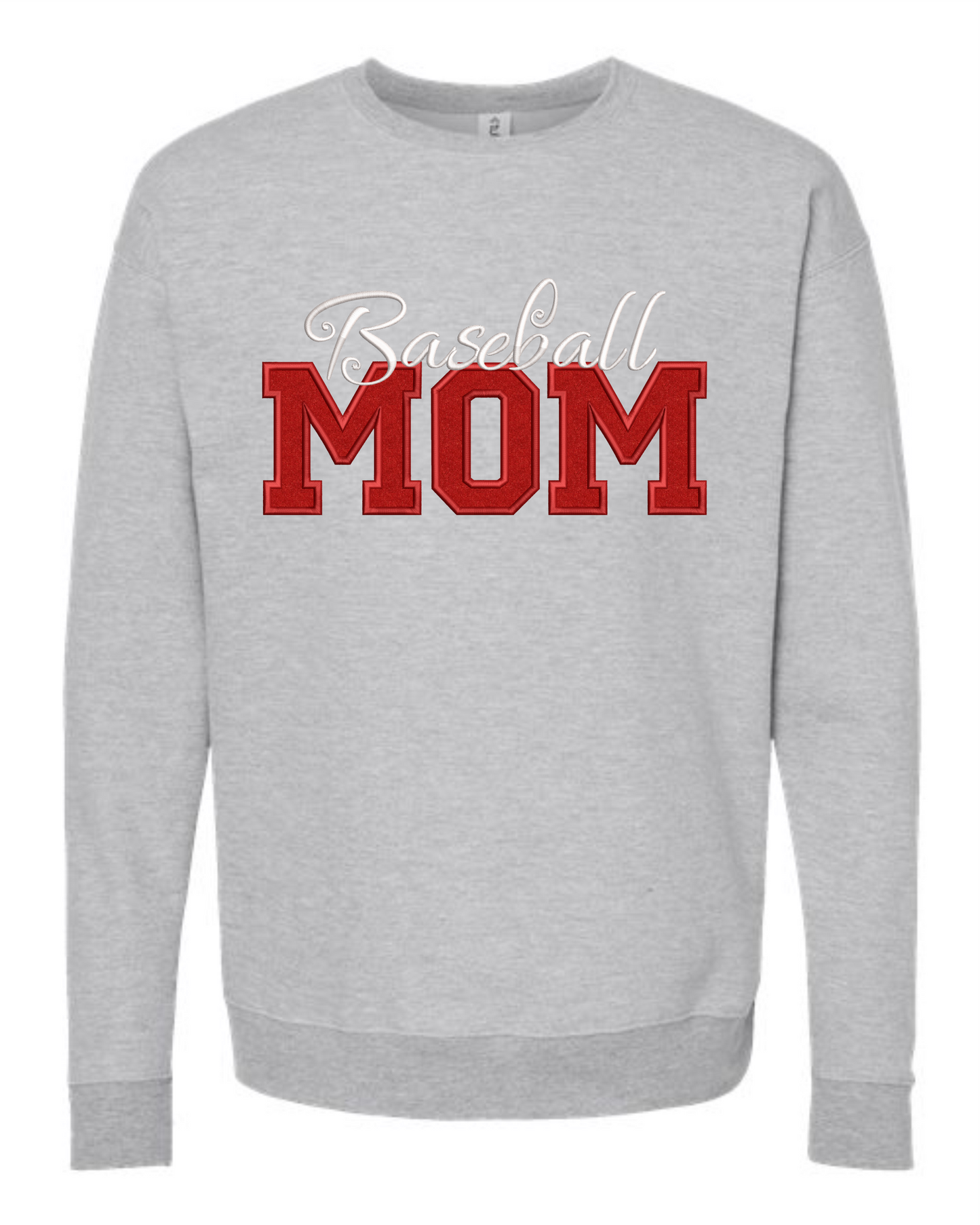 Baseball Mom with Glitter