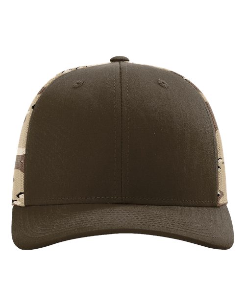 112PM Printed Mesh Trucker Cap