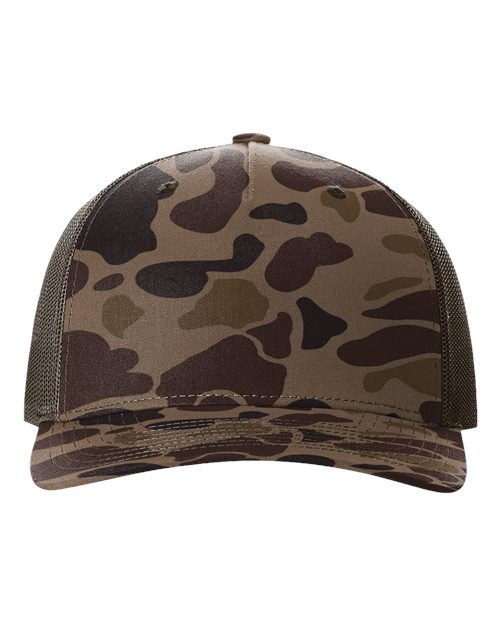 112PFP Five-Panel Printed Trucker Cap