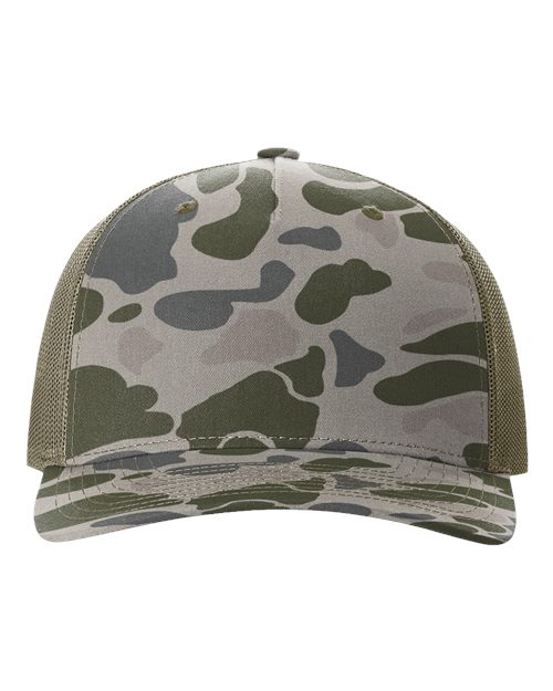 112PFP Five-Panel Printed Trucker Cap