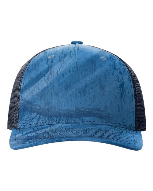 112PFP Five-Panel Printed Trucker Cap