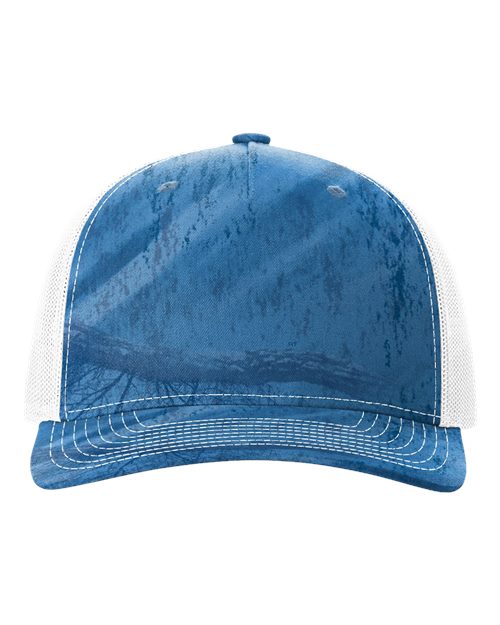 112PFP Five-Panel Printed Trucker Cap