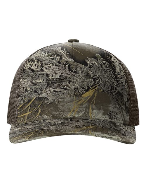 112PFP Five-Panel Printed Trucker Cap