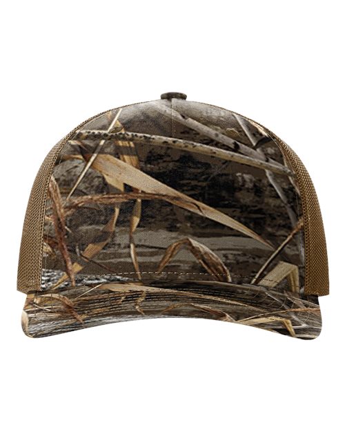 112PFP Five-Panel Printed Trucker Cap