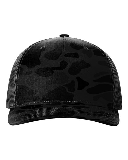 112PFP Five-Panel Printed Trucker Cap