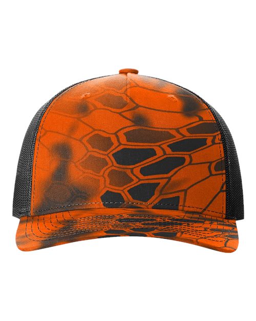 112PFP Five-Panel Printed Trucker Cap