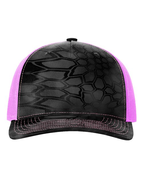 112PFP Five-Panel Printed Trucker Cap