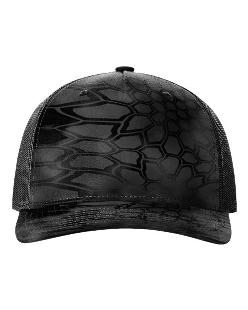 112PFP Five-Panel Printed Trucker Cap