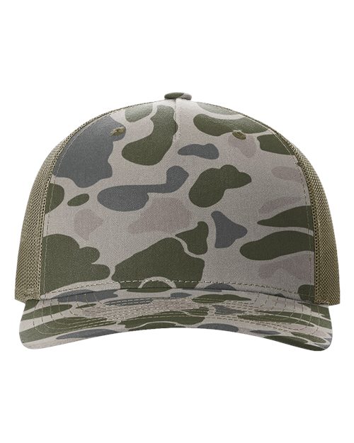 112PFP Five-Panel Printed Trucker Cap