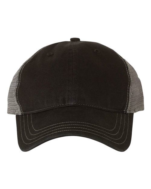 111 Garment-Washed Trucker Cap