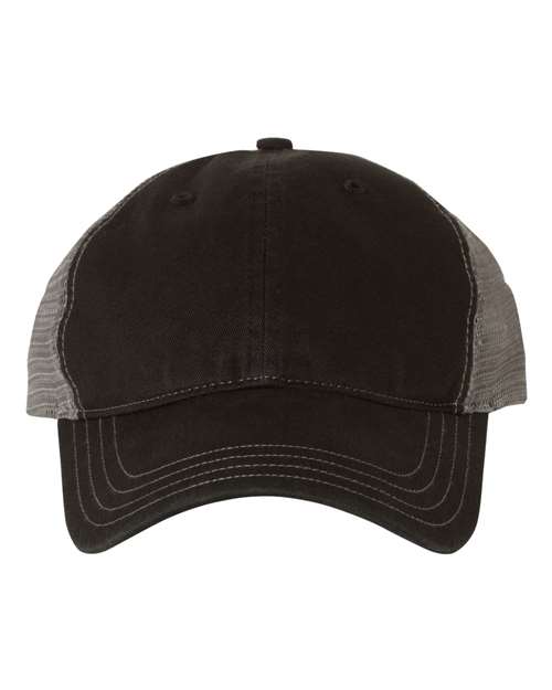 111 Garment-Washed Trucker Cap
