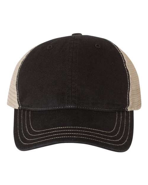 111 Garment-Washed Trucker Cap