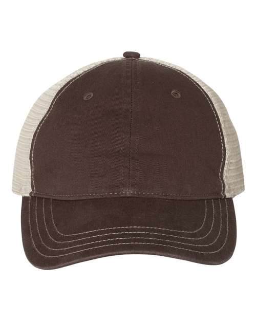 111 Garment-Washed Trucker Cap