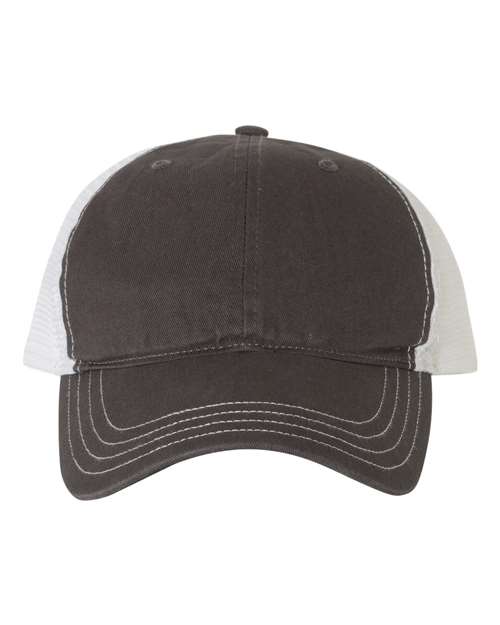 111 Garment-Washed Trucker Cap