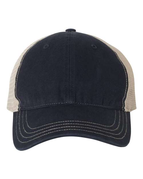 111 Garment-Washed Trucker Cap