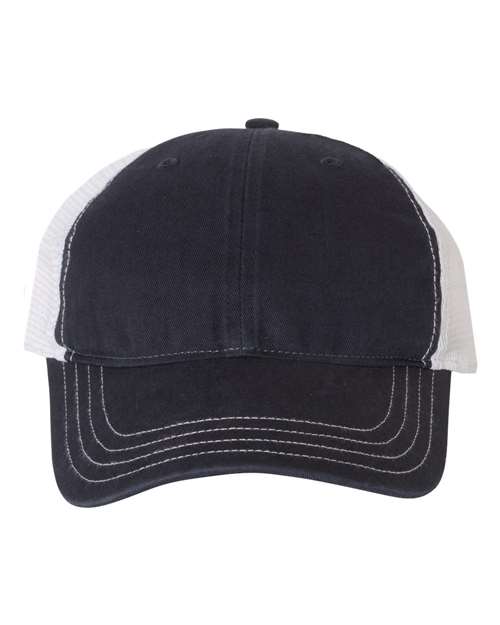 111 Garment-Washed Trucker Cap