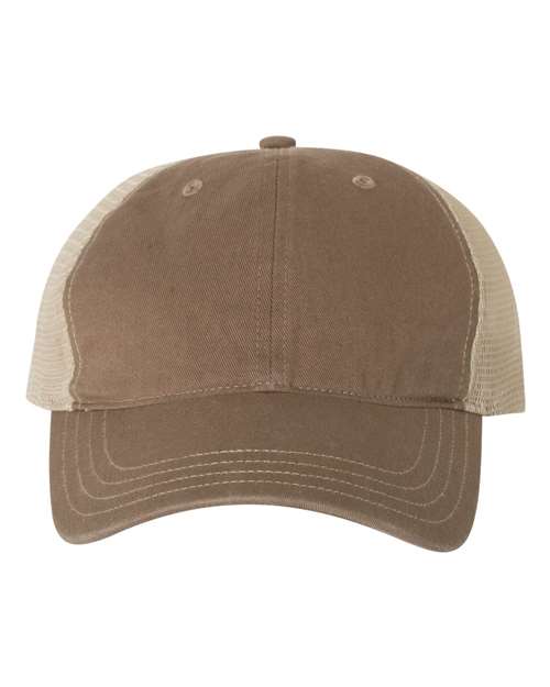 111 Garment-Washed Trucker Cap