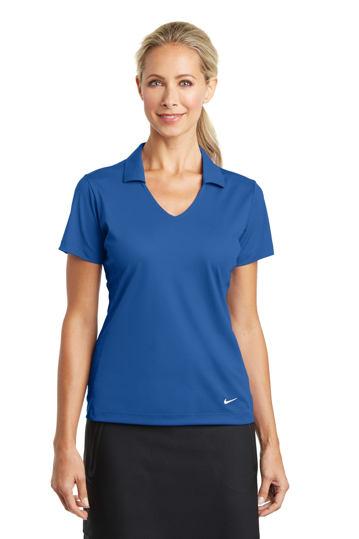 Nike Ladies Dri-FIT Vertical Mesh Polo. 637165