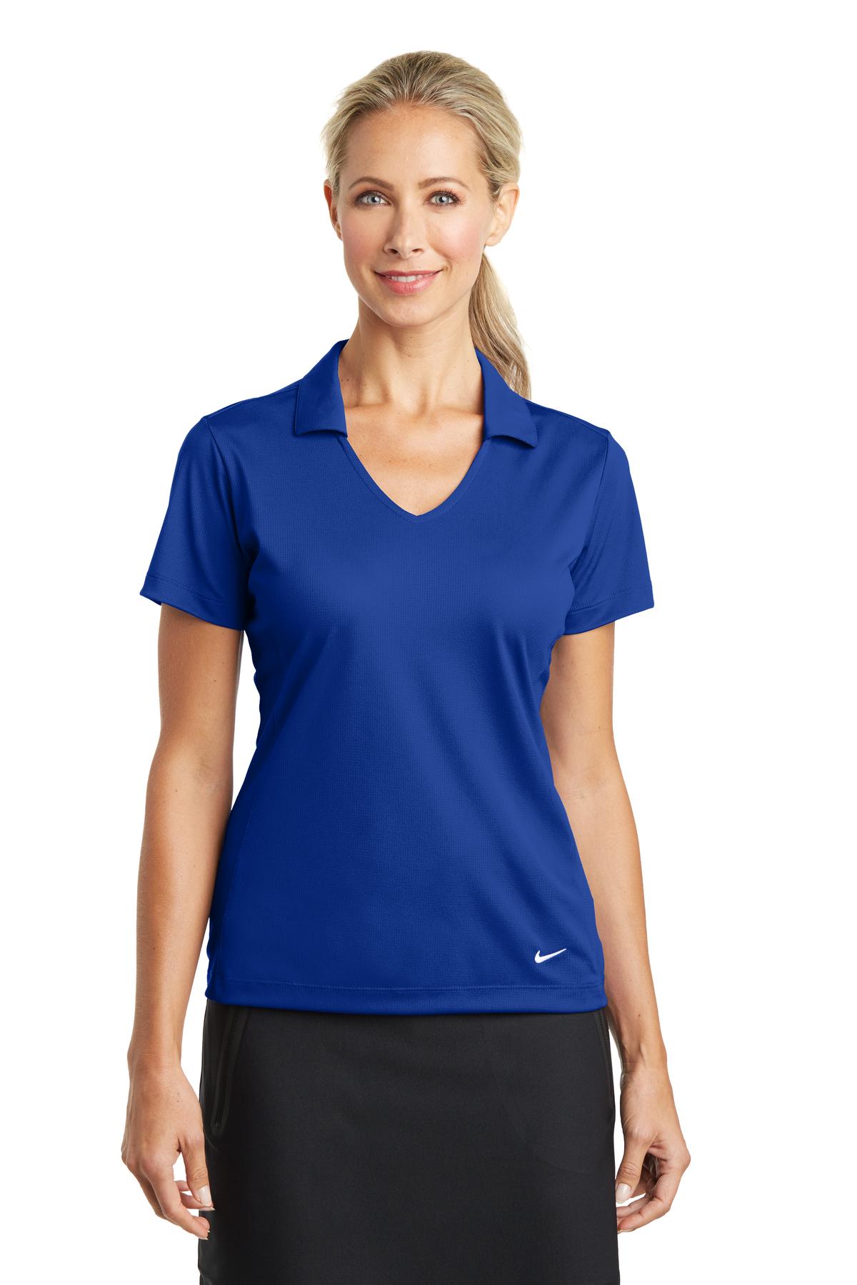 Nike Ladies Dri-FIT Vertical Mesh Polo. 637165