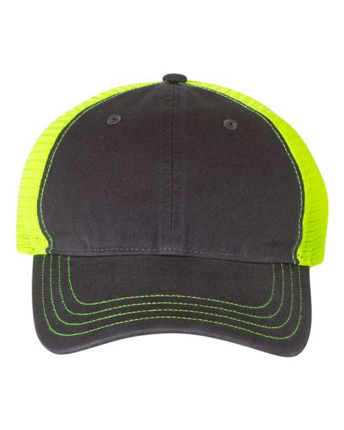111 Garment-Washed Trucker Cap
