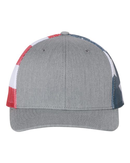 112PM Printed Mesh Trucker Cap
