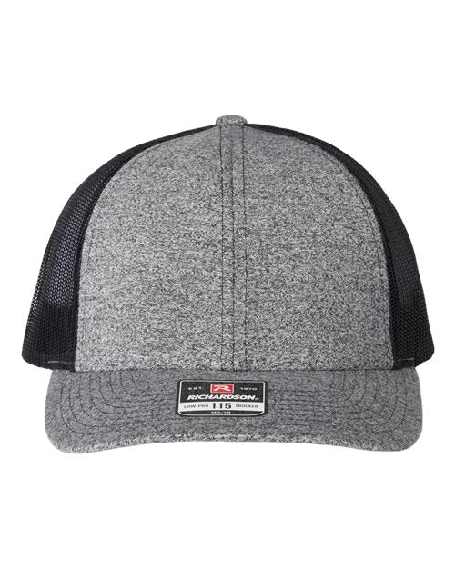 115CH Low Pro Heather Trucker Cap
