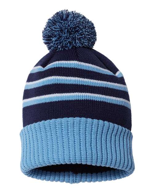 134 Pom Cuffed Beanie
