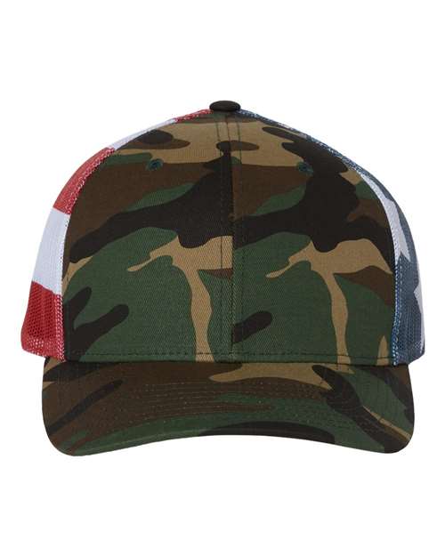 112PM Printed Mesh Trucker Cap