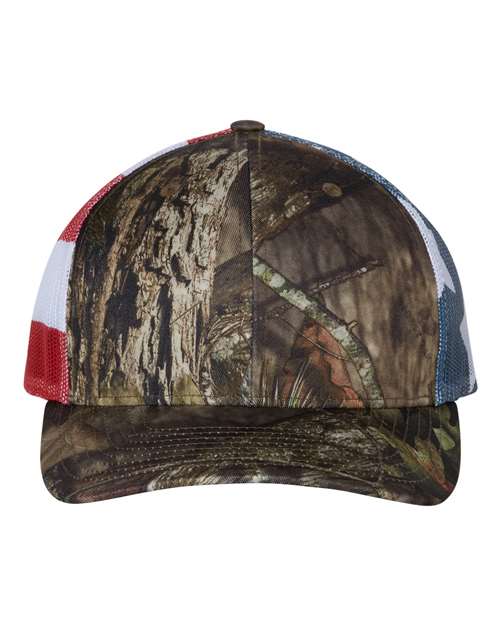 112PM Printed Mesh Trucker Cap