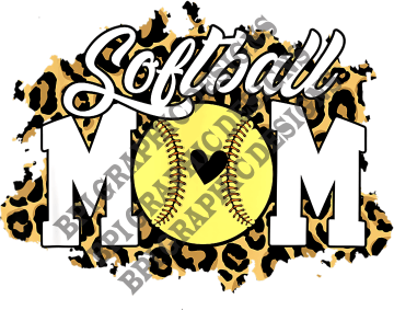 Softball Mom Leopard Print
