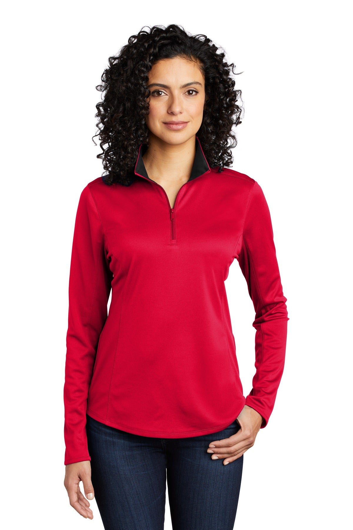 Port Authority ® Ladies Silk Touch ™ Performance 1/4-Zip LK584