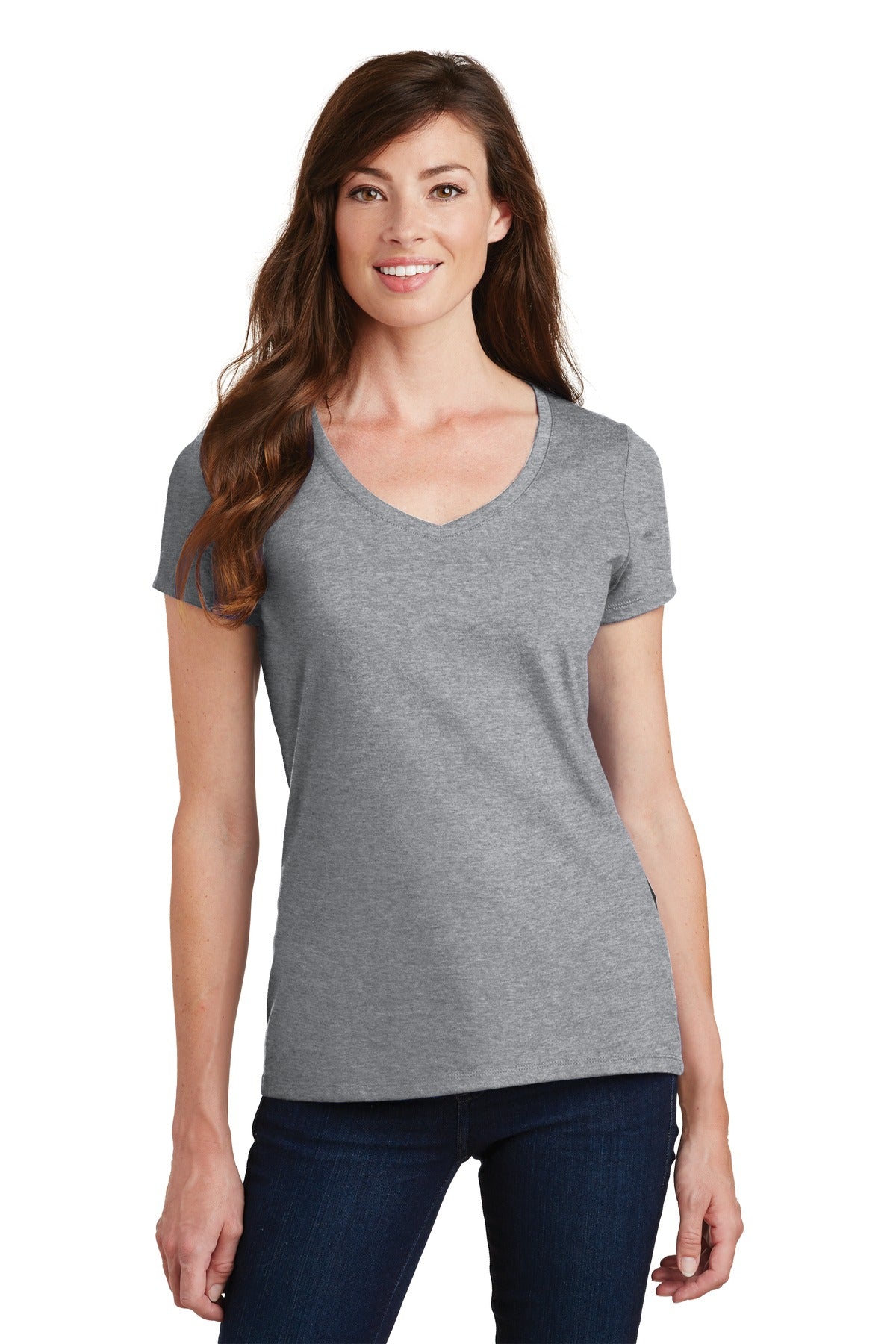 Port & Company® Ladies Fan Favorite V-Neck Tee. LPC450V