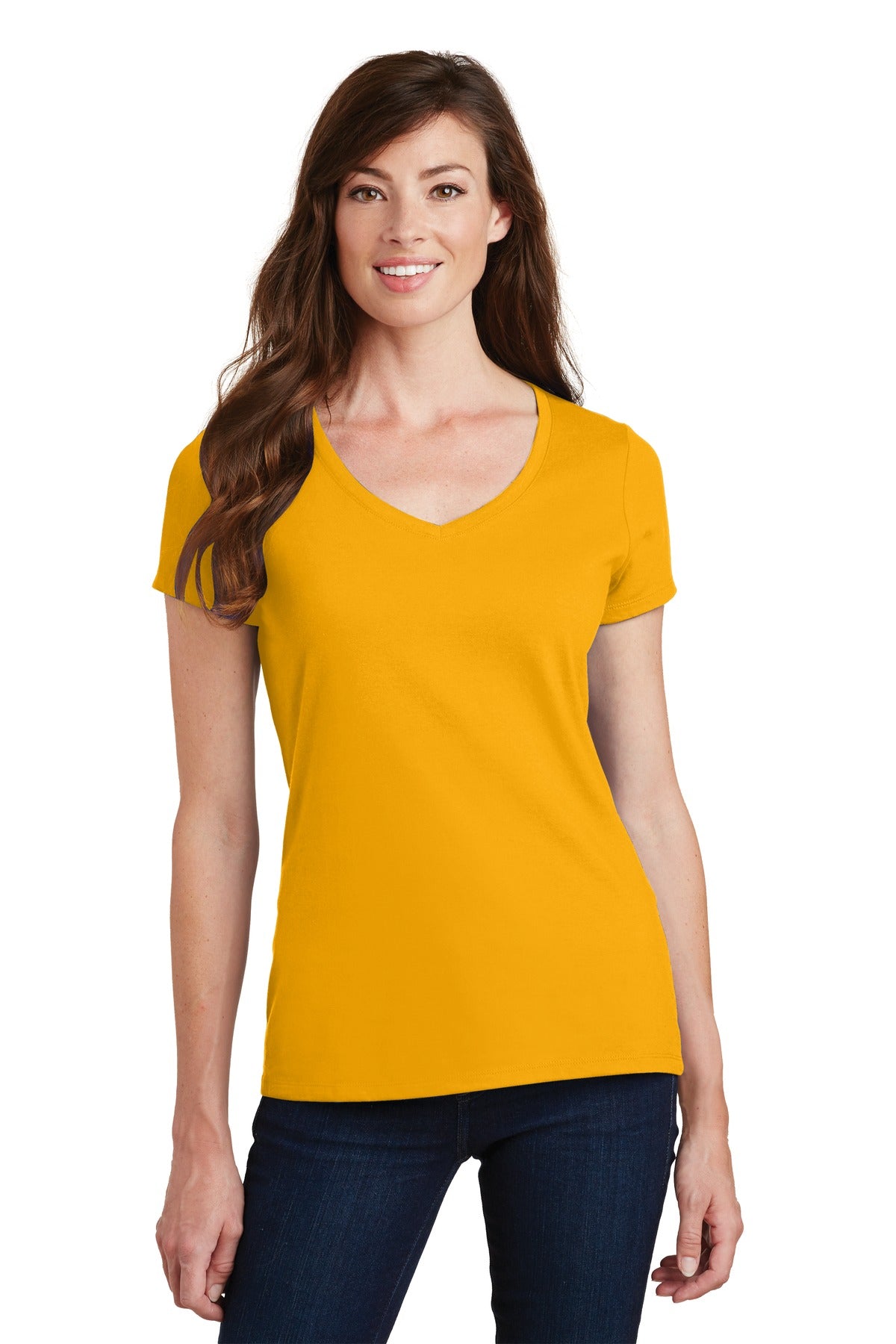 Port & Company® Ladies Fan Favorite V-Neck Tee. LPC450V