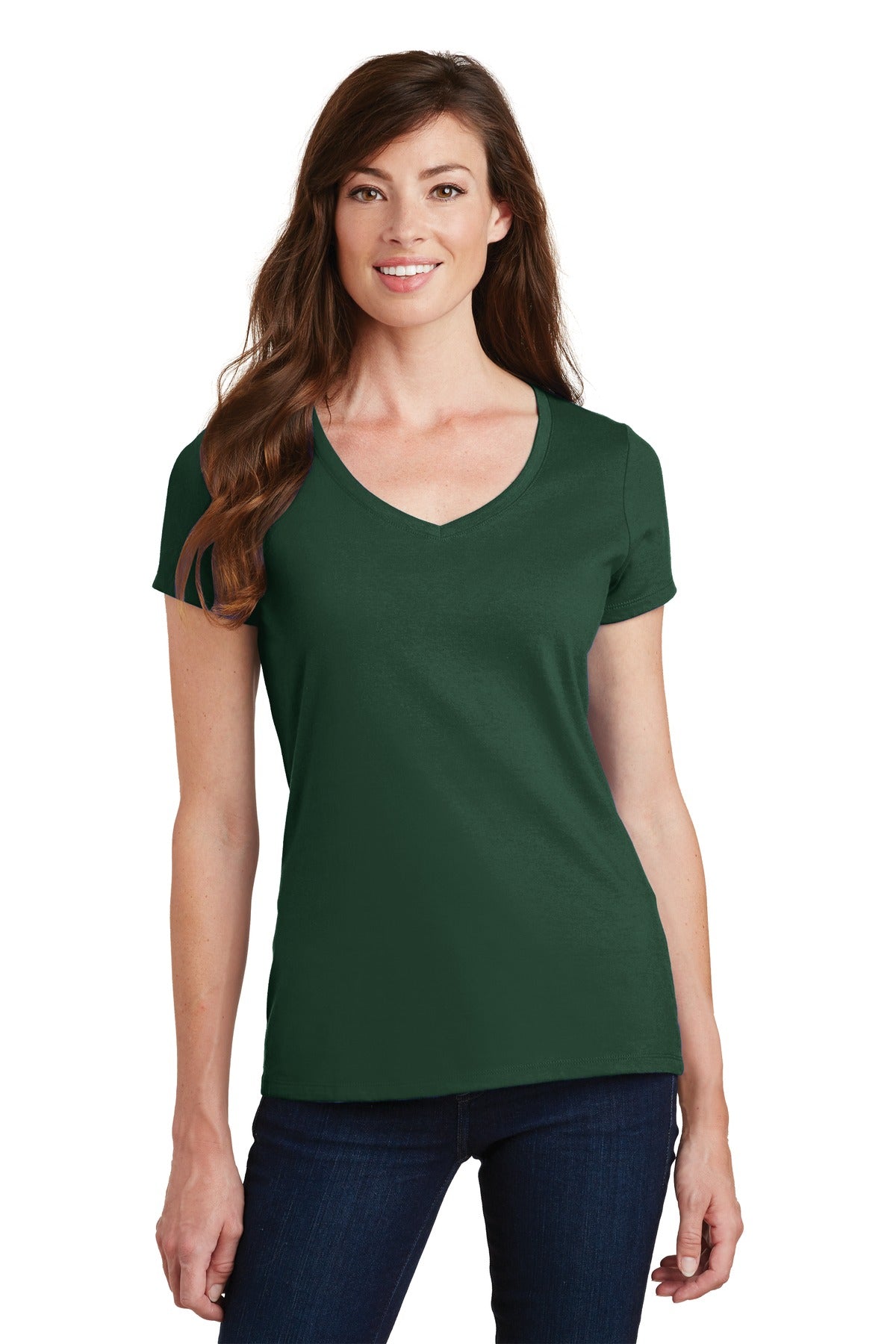 Port & Company® Ladies Fan Favorite V-Neck Tee. LPC450V