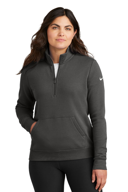 Nike Ladies Club Fleece Sleeve Swoosh 1/2-Zip NKDX6720